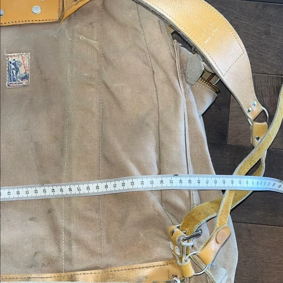 Lafuma Canvas and Leather Vintage Backpack - Picture 14 of 16